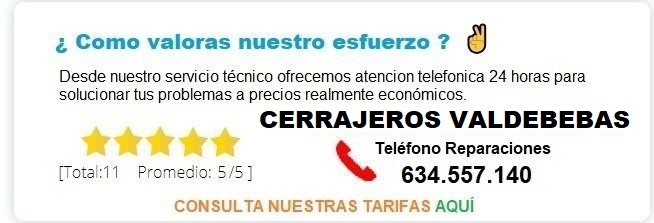 cerrajeros Valdebebas precios